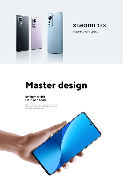 Xiaomi Mi 12x smartphone Android 5G  6.28 inch 2400x1080 Global firmware12GB RAM 256GB ROM  Original used phone