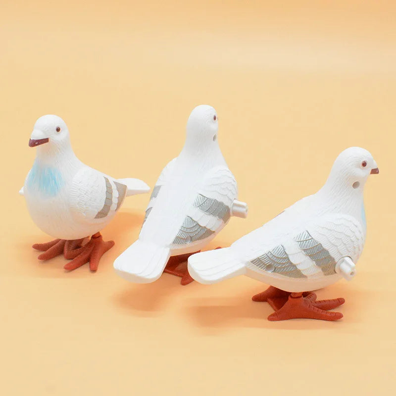 New Kids Clockwork Toy Jumping Pigeon Simulation Animal Cute Winding Will Jump Baby Toys 2-4 Years Old Gift