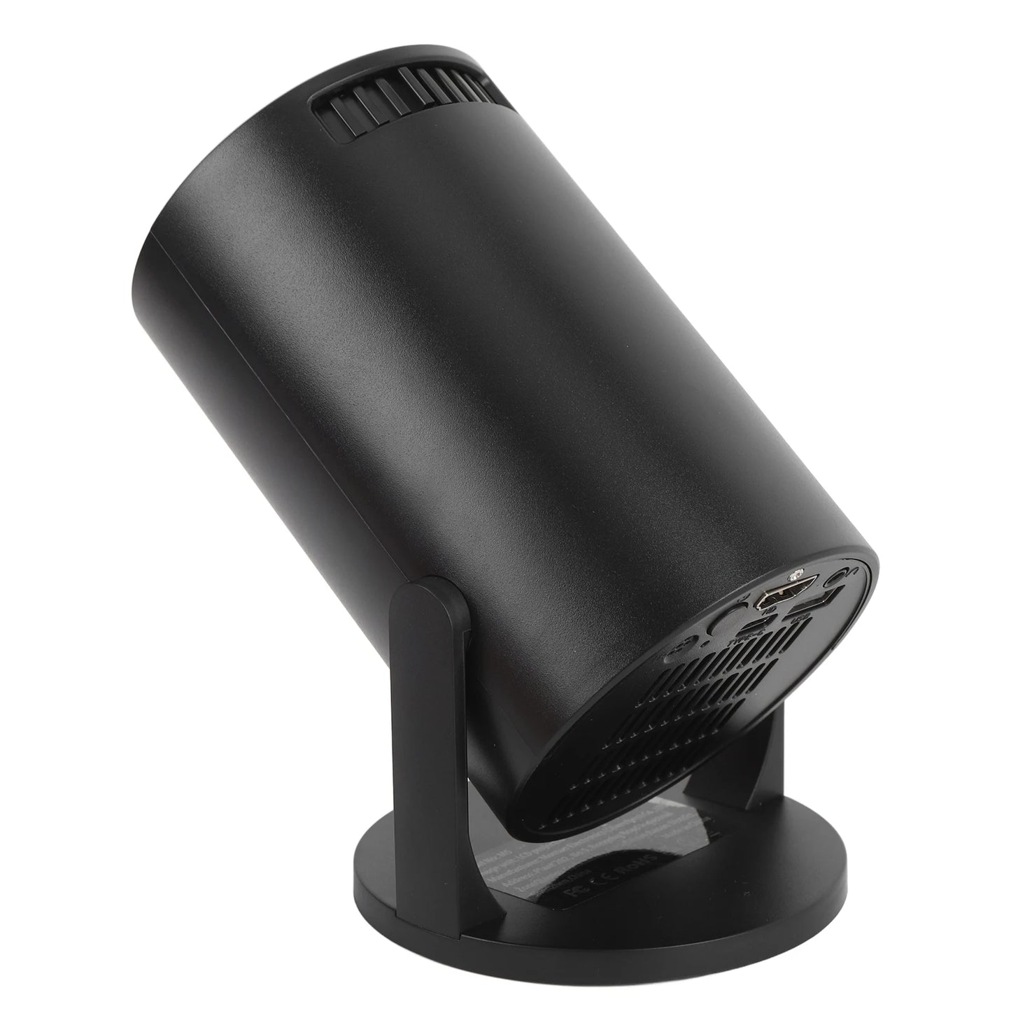 Video Projector Portable Projector Bluetooth Wireless Fidelity USB TV Sticks 8000lm Brightness Black for Laptop PC Smartphone