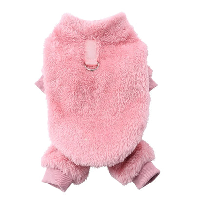 Vêtements en polaire doux pour chien, combinaison chaude pour l'automne et l'hiver, pour petit chien, pull pour chiot, manteau, salopette pour chihuahua