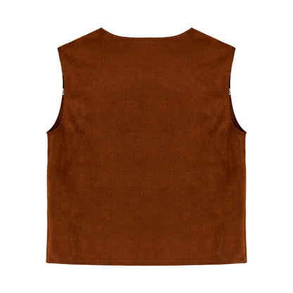 Kids Child Halloween Western Cowboy Cowgirl Cosplay Costume Cow Print Tassels Vest and Flared Pants Set Carnival Party Dress Up