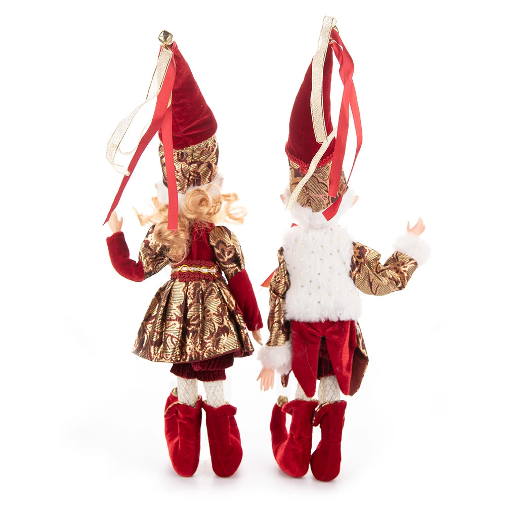 1 Pair Christmas Tree Decorations Cute Angel Doll Girl Pendant Navidad 2024 New Year Christmas Tree Ornaments Xmas Gift For Kids