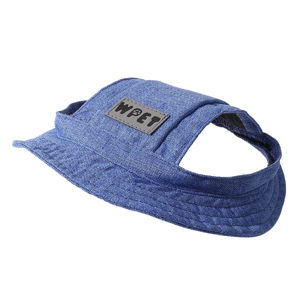 Chapeau d'été réglable pour animaux de compagnie, protection solaire contre les fuites d'oreilles, chapeau de cowboy en lin pour chiot, casquette de soleil, visière, chapeau de sport d'extérieur mignon pour chat