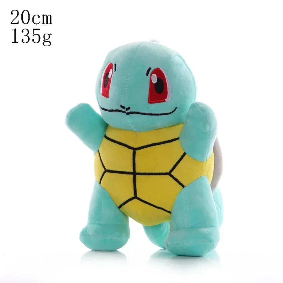*10PCS Pokemon Plush Charmander Squirtle Pikachu Moon Eevee Plush Bulbasaur Stuffed Animal Toy Gengar Doll Gift for Kid 18-25cm