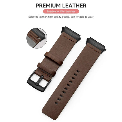 Strap For Fitbit Versa 2 Lite Leather Band SmartWatch Bracelet For Fitbit Versa3 4 Sense Correa Watchband Pin Buckle Accessories