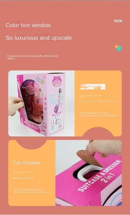 Play House Set Children's Dressing Table Toys For Girls From 6 to 10 Years Makeup Set For Girl Children's Nove Toy Birthday Gift