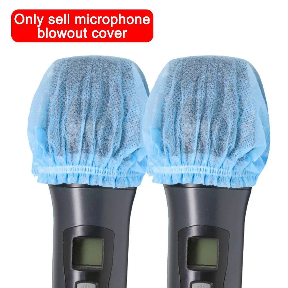 Microphone Hygiene Cover Odor Removal Disposable Disposable Non-woven Windscreen Protective Mic Pad for KTV Karaoke Supplies