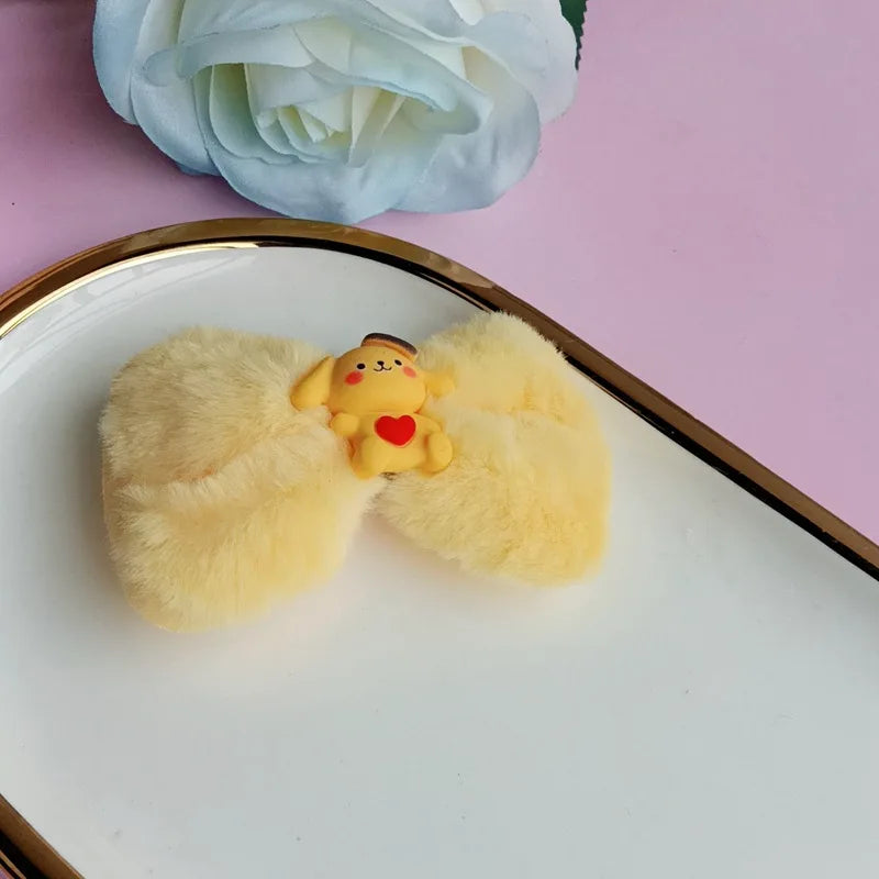 Kawaii Hair Accessories Side Clips That Won Hurt Hair Cute Cartoon Kuromi With Multiple Colors Choose Two Designs Girl Gift Toy