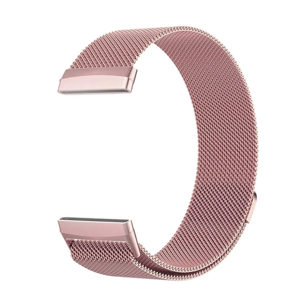 Metal Milanese Loop Strap For Fitbit Versa 4/Versa 3 Smartwatch Official Bracelet Wristband For Fitbit Sense 2-1 Magnetic Correa