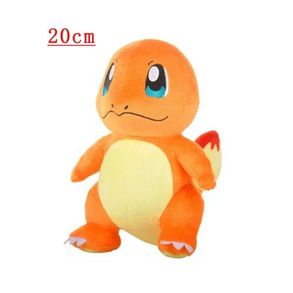 *10PCS Pokemon Plush Charmander Squirtle Pikachu Moon Eevee Plush Bulbasaur Stuffed Animal Toy Gengar Doll Gift for Kid 18-25cm