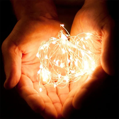 1m/2m/3m/5m/10m USB LED String Lights Garland Lamp DIY Party Wedding Christmas Tree Flasher Fairy LED Lights Home Decoration