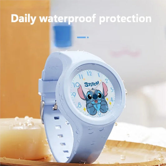 Cute Anime Stitch Watch Kawaii Lilo & Stitch Children Watches Sports Silicone Watch Cartoon Stitch Watch Kids Birthday Toy Gifts