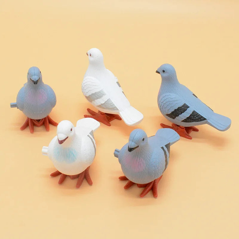 New Kids Clockwork Toy Jumping Pigeon Simulation Animal Cute Winding Will Jump Baby Toys 2-4 Years Old Gift
