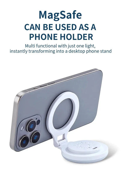 Lampe LED magnétique de poche pour Selfie, pour IPhone, IPad, téléphone portable, ordinateur portable, remplissage Flash, vidéo, Photo, lampe de photographie