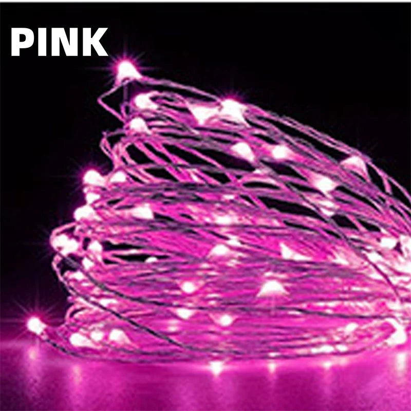1m/2m/3m/5m/10m USB LED String Lights Garland Lamp DIY Party Wedding Christmas Tree Flasher Fairy LED Lights Home Decoration