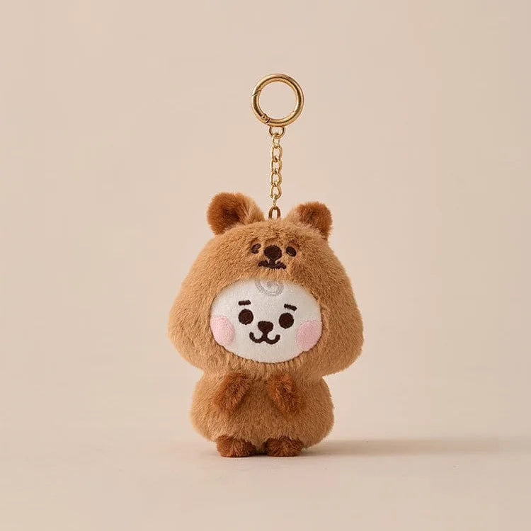 Baby Animal Series Bt21 Cooky Shooky Plush Doll Keychain Pendant Cute Koya Toy Girls Bag Packaging Decoration Collection Gift