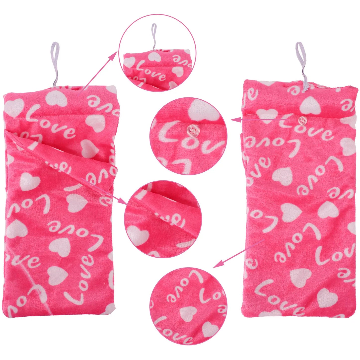 30cm&11.8Inch Doll Christmas Doll Clothes Sleeping Bags Plush Pajamas Accessories Doll Clothes 1/6 BJD Doll Girl Toy