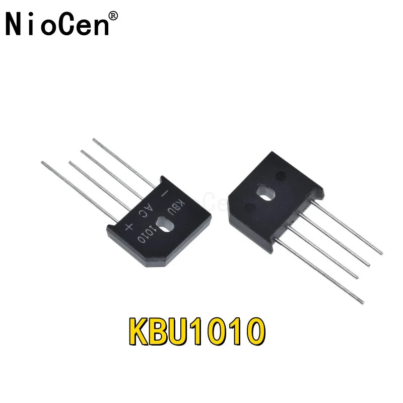 (5 pièces/lot) KBU1010 KBU-1010 10A 1000V ZIP Diode pont redresseur diode nouveau