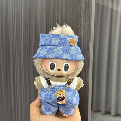 Labubu Doll Clothes Enamel Labu Cloth 17cm Doll Cute Dress-up Climbing Clothes Skirt Plush Toy Clothes