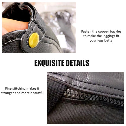 Equestrian Legging Horse Riding Equipment Pirate Knight Equestrian Boot Cover Faux Leather Gaiter Medieval Renaissance Steampunk