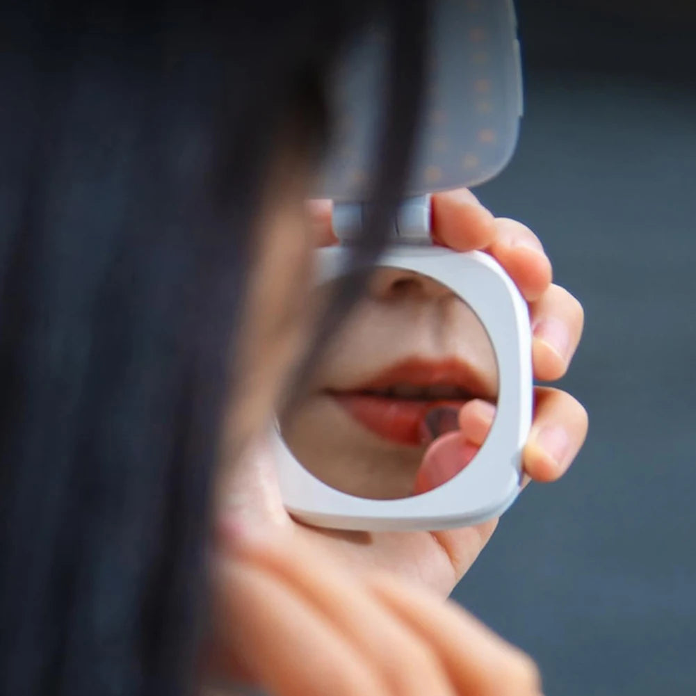 Magnetic Phone Selfie Light Mobile Phone Fill Light with Mirror Folding LED Phone Fill Light Rechargeable for Makeup Photography