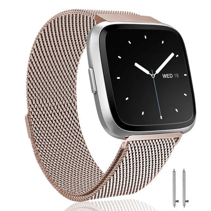 Metal Loop Strap For Fitbit Versa 2 Lite Sense Band Wrist  Replacement Magnetic Bracelet For fit bit versa 3 4 blaze Watchband