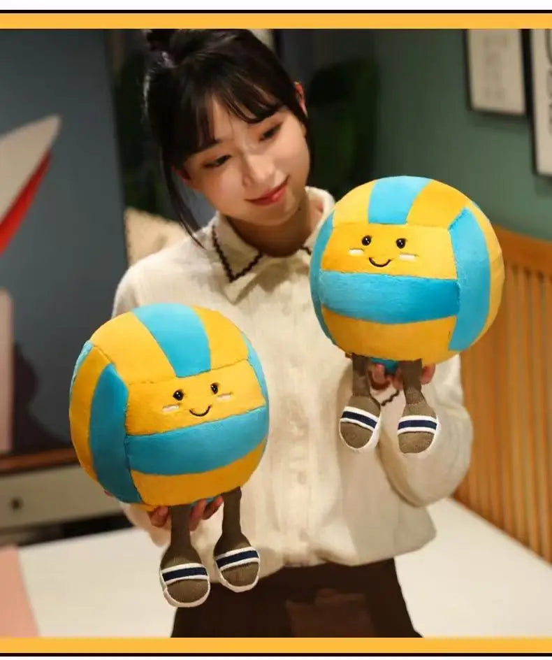 Peluche Jellycat, nouvelle poupée de volley-ball, jouet fait main, poupée de dessin animé mignon, coussin, cadeau d'anniversaire pour enfant