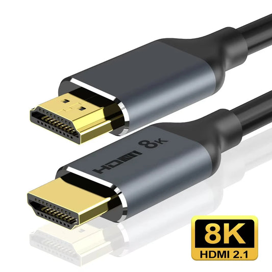 HDMI-compatible 2.1 Cable 8K@60Hz 4K@120Hz HD Splitter ARC Switch Cable for PS PS5 TV Audio Video Cabo Cable