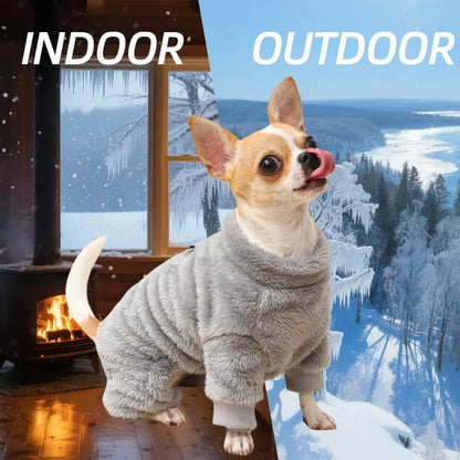 Vêtements en polaire doux pour chien, combinaison chaude pour l'automne et l'hiver, pour petit chien, pull pour chiot, manteau, salopette pour chihuahua
