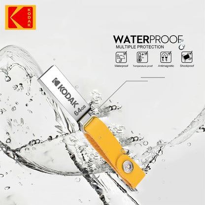 100% Original KODAK Mini metal 32GB 64GB 128GB USB Flash Drive lanyard for keys pen drive USB2.0 thumb drive