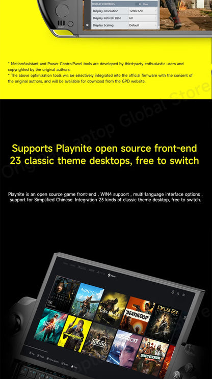 GPD WIN 4 2025 AMD Ryzen™ AI 9 HX 370/ AMD Ryzen 7 8840U Processor 32GB RAM 1TB/2TB Hard Drive 6-inch Pocket Mini PC Laptop