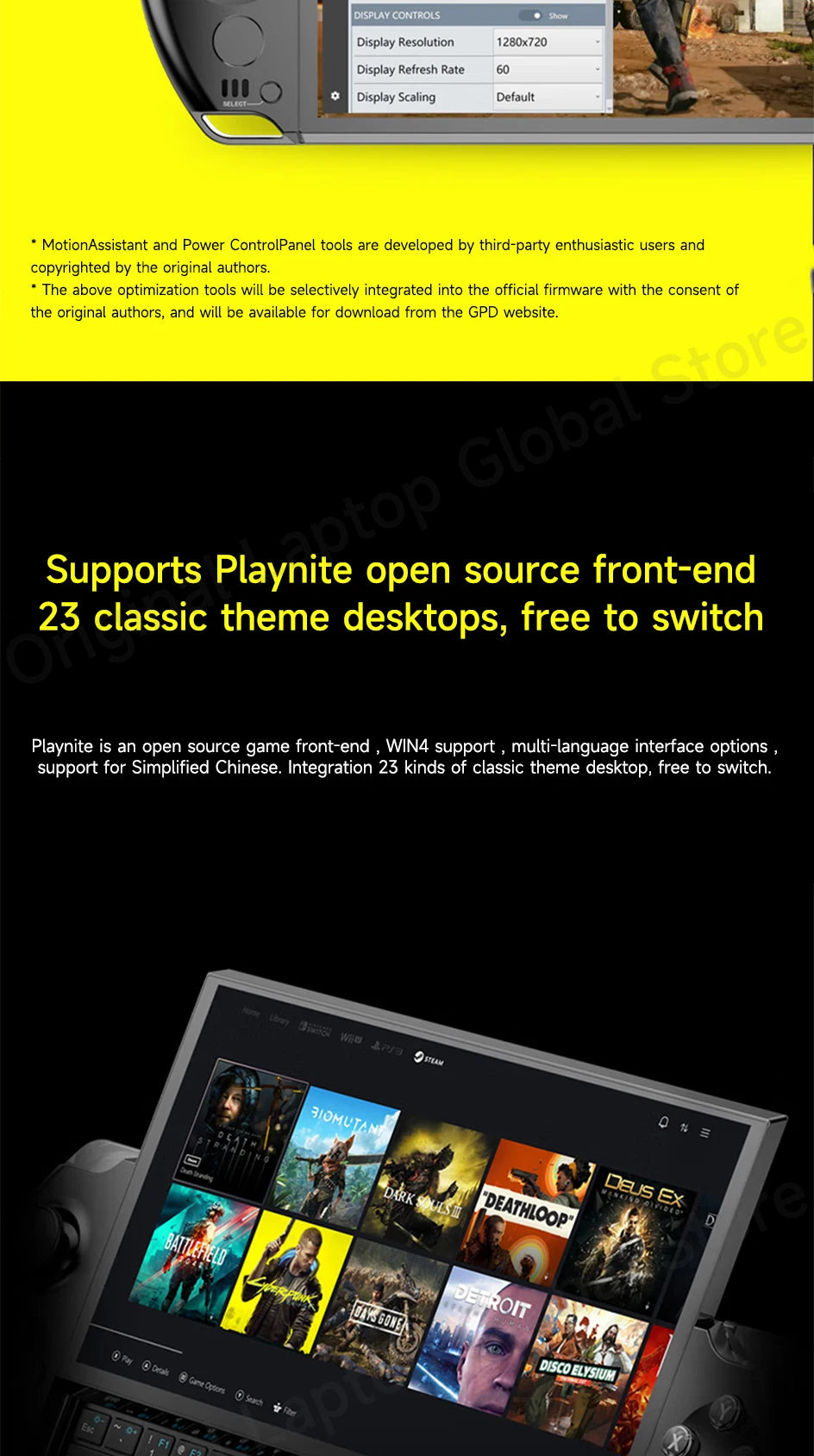 GPD WIN 4 2025 AMD Ryzen™ AI 9 HX 370/ AMD Ryzen 7 8840U Processor 32GB RAM 1TB/2TB Hard Drive 6-inch Pocket Mini PC Laptop