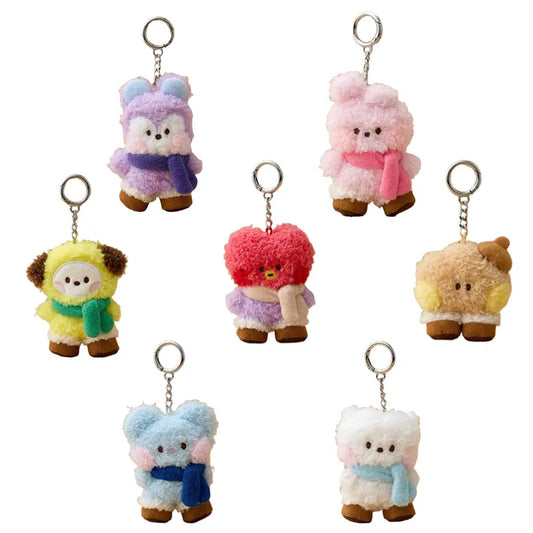 New 10Cm Bt21Ed Baby Series Kawaii Anime Rj Cooky Plush Keychain Cute Cartoon Plush Pendant Doll Toy Bag Accessories Girl Gift
