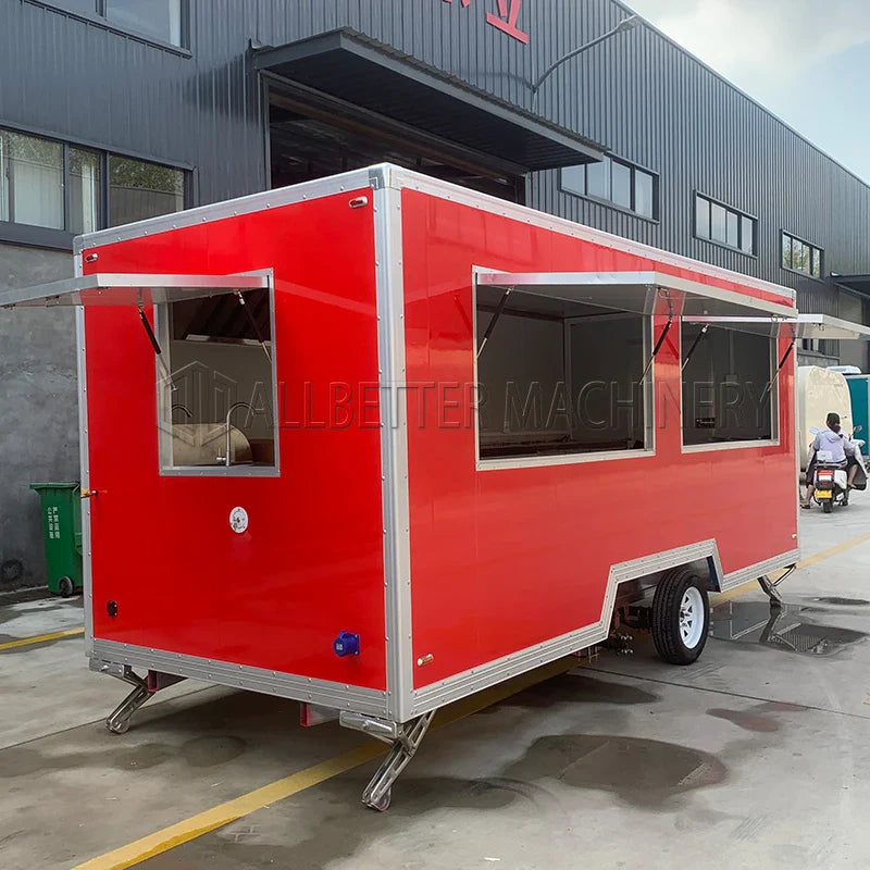 Allbetter Mobile Food Coffee Cart Ice Cream Trailer DOT Concession Trailer Restaurant Food Truck with Full Kitchen for Sale