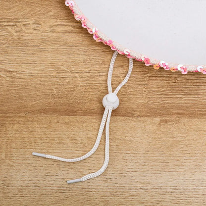 Chapeau de cow-girl blanc, chapeau de cow-girl étoile rose avec bordure à paillettes, frange, cou réglable, cordon de serrage, chapeau de cowboy adulte pour fête costumée