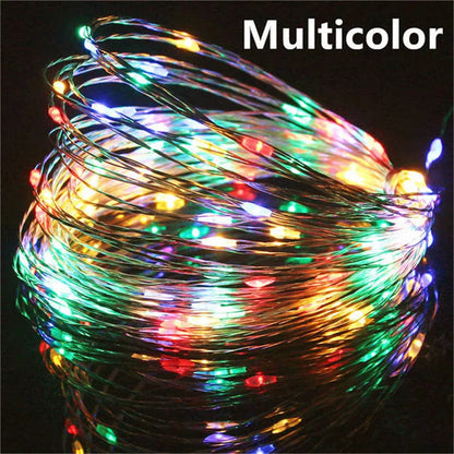 1m/2m/3m/5m/10m USB LED String Lights Garland Lamp DIY Party Wedding Christmas Tree Flasher Fairy LED Lights Home Decoration