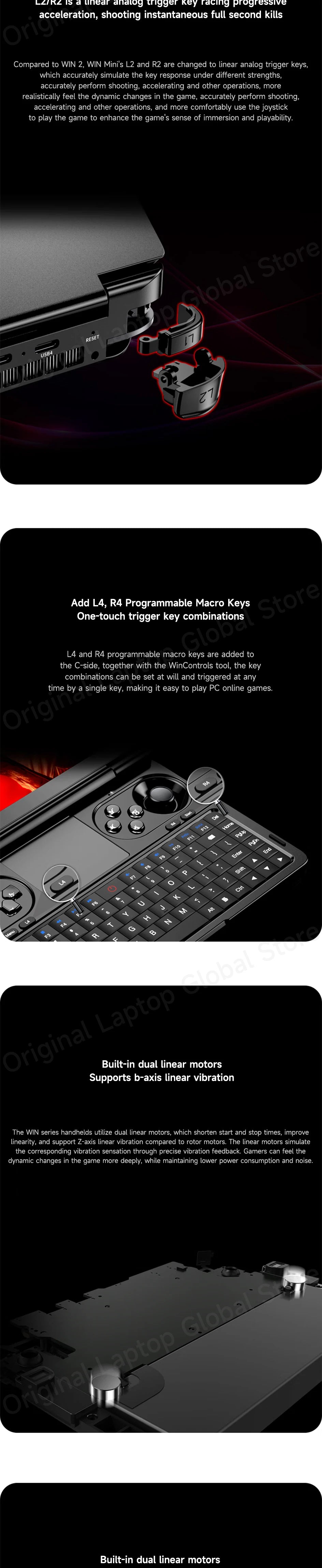 GPD WIN Mini 2025 Ryzen™ AI 9 HX 370/Ryzen R7 8840U 7-inch Pocket PC 32GB RAM 2TB SSD Mini Laptop