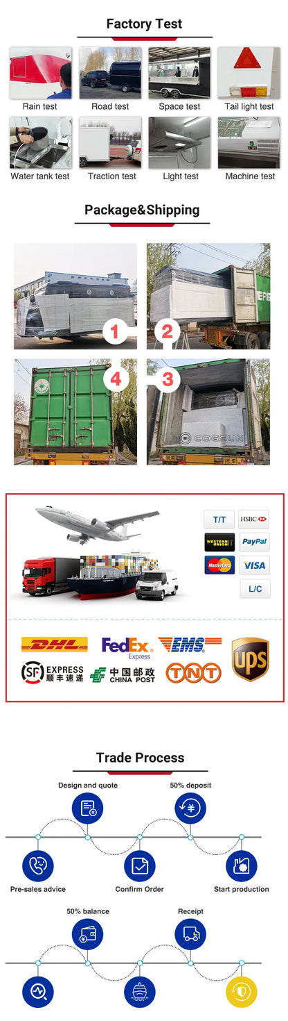 Factory Trucks Mobile BBQ Trailers For Sale Ice Cream Trucks Concession Trailers Juice Trucks Food Trailers Fully Equipped