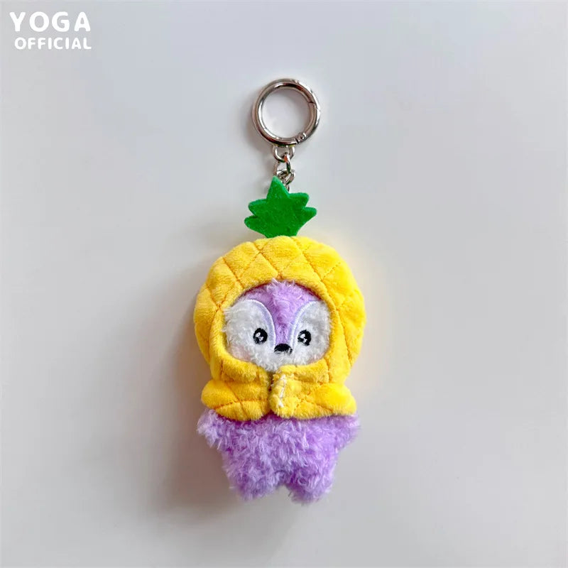 Bt21Ed Baby Fruit Series Kawaii Anime COOKY MANG Plus Keychain Cute Cartoon Plus Pendant Doll Toy Bag Accessories Girl Gift