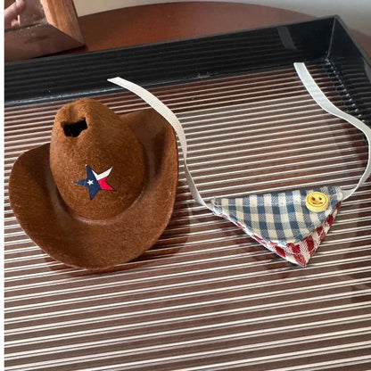 Pour 10 cm Labubu 4.0 vêtements de poupée chapeau de Cowboy écharpe vêtements de poupée accessoires de poupées douces mignon arc écharpe décoration cadeaux de noël