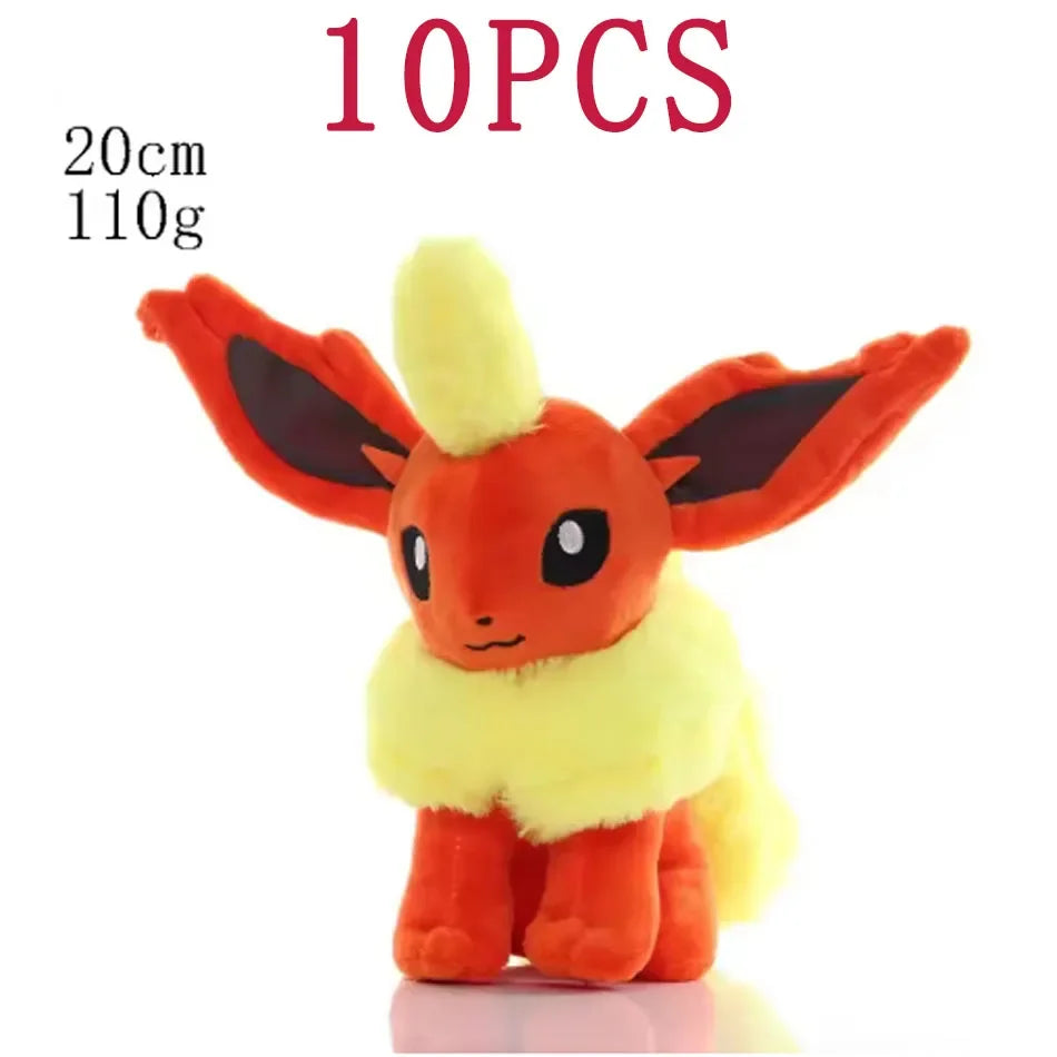 2025@@@@10PCS 20cm Pokemon Stuffed Plush Toys Kawaii Pikachu  Anime Doll Kids Birthday Kawaii Cute Soft Children Stuffed Plush