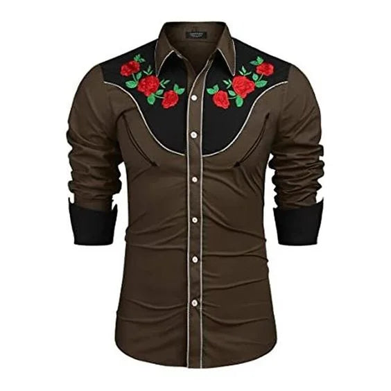 Western Denim Men's Shirt Comfortable and Soft Men's Clothing Long Sleeve Shirt Daily Wear Denim Shirt Fashion Button Design