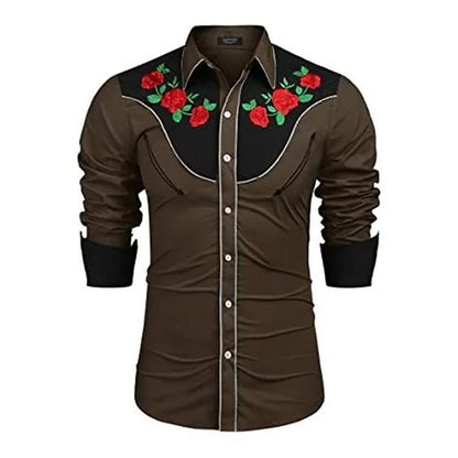 Western Denim Men's Shirt Comfortable and Soft Men's Clothing Long Sleeve Shirt Daily Wear Denim Shirt Fashion Button Design