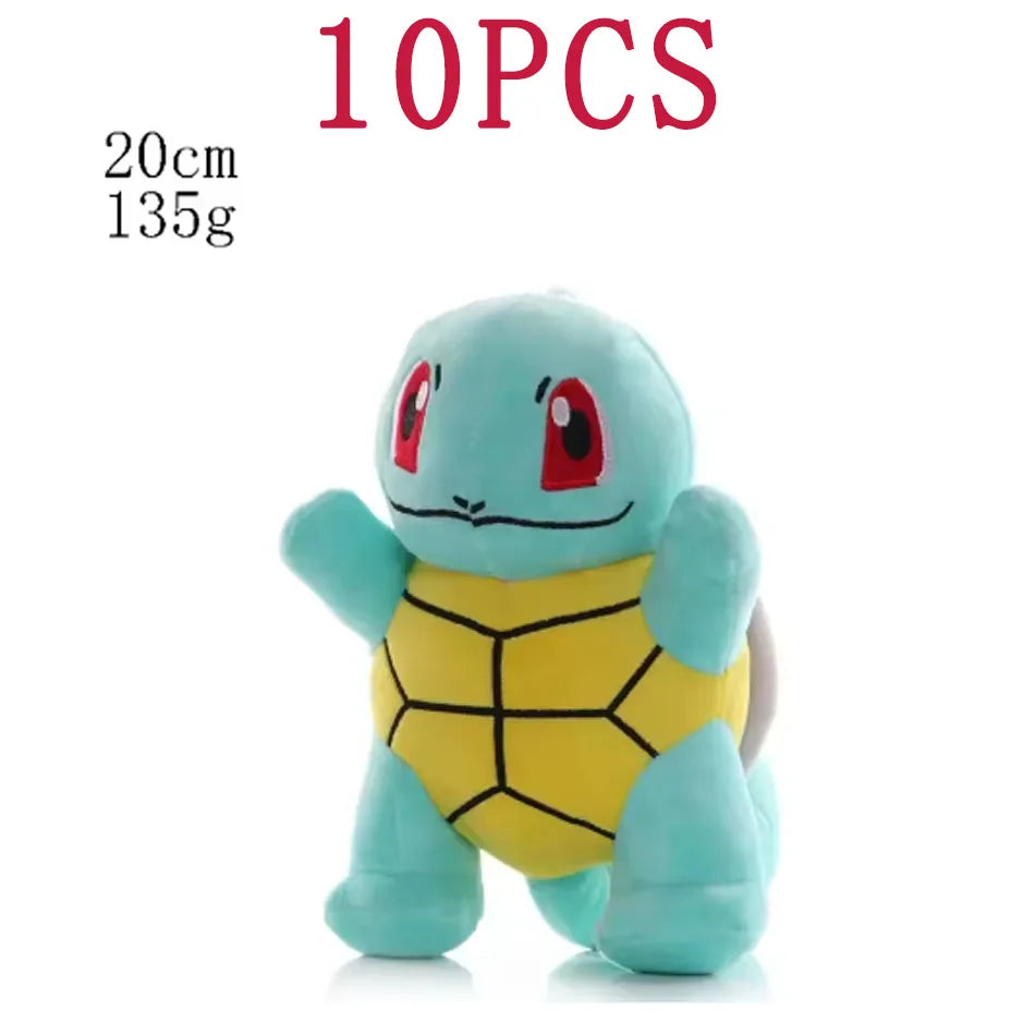 2025@@@@10PCS 20cm Pokemon Stuffed Plush Toys Kawaii Pikachu  Anime Doll Kids Birthday Kawaii Cute Soft Children Stuffed Plush