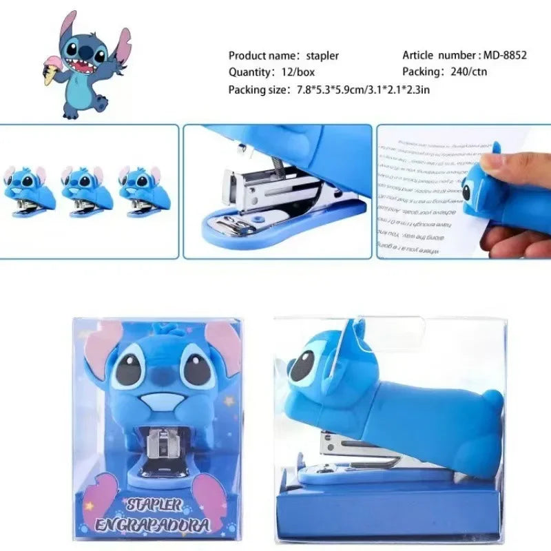 Agrafeuse en silicone - Figurine - Dissolvant d'ongles de bureau - Agrafeuse pour enfants - Fournitures de bureau - Reliure - Fournitures scolaires