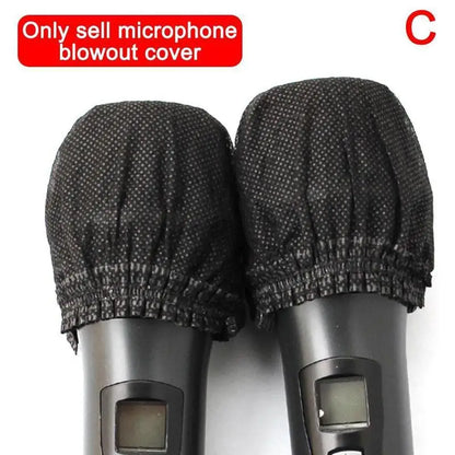 Microphone Hygiene Cover Odor Removal Disposable Disposable Non-woven Windscreen Protective Mic Pad for KTV Karaoke Supplies