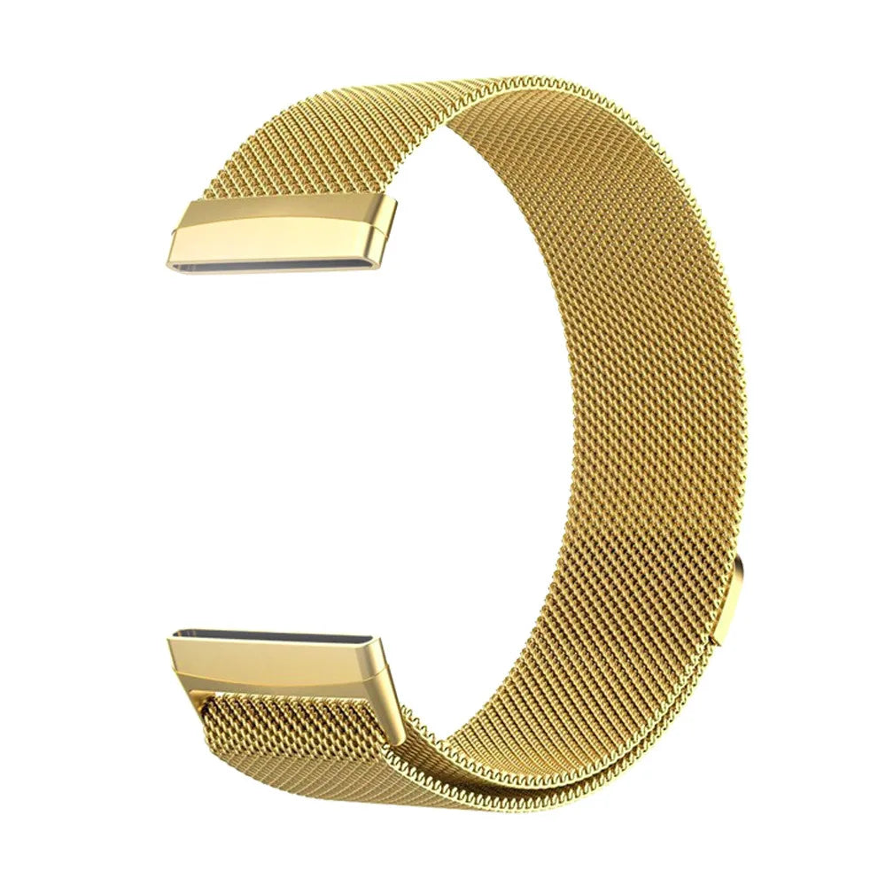 Metal Milanese Loop Strap For Fitbit Versa 4/Versa 3 Smartwatch Official Bracelet Wristband For Fitbit Sense 2-1 Magnetic Correa