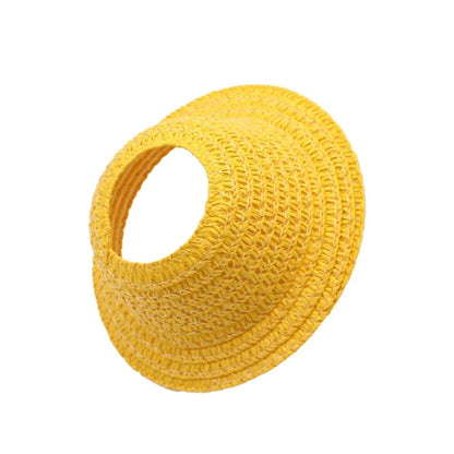 Labubu open top straw hat, party clothing accessories, rustic style Labubu baby clothes decoration accessories (hat only)