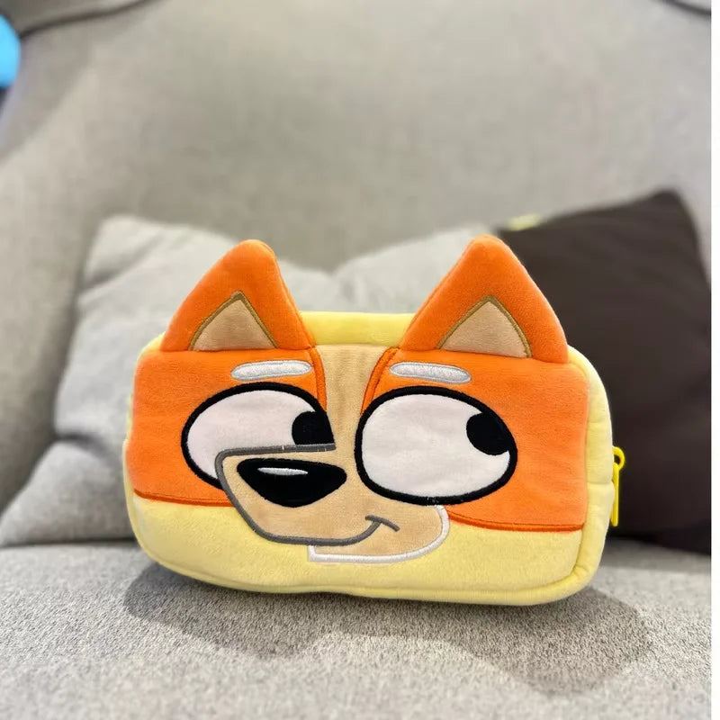 Cute Bluey Family Cartoon Plush Backpack - Children'S Schoolbag, For Kindergarten And Travel, Fun Snack Bag, Great Kids' Gift