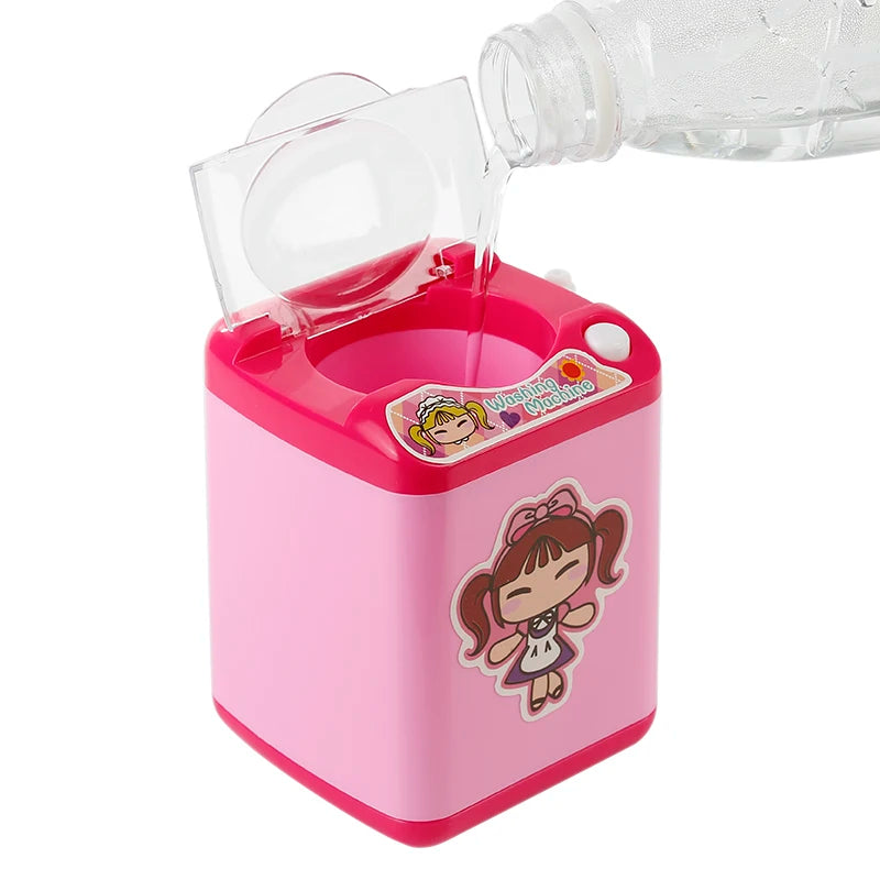 Mini machine à laver électrique pour pinceaux de maquillage - Nettoie et essore les pinceaux - Jouet pour brosses à maquillage - Œuf de beauté - Nettoie les pinceaux de maquillage